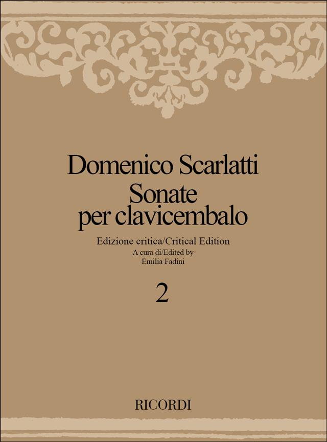 Sonate Per Clavicembalo - Volume 2 - Ed. Critica E. Fadini, softcover - pro cembalo